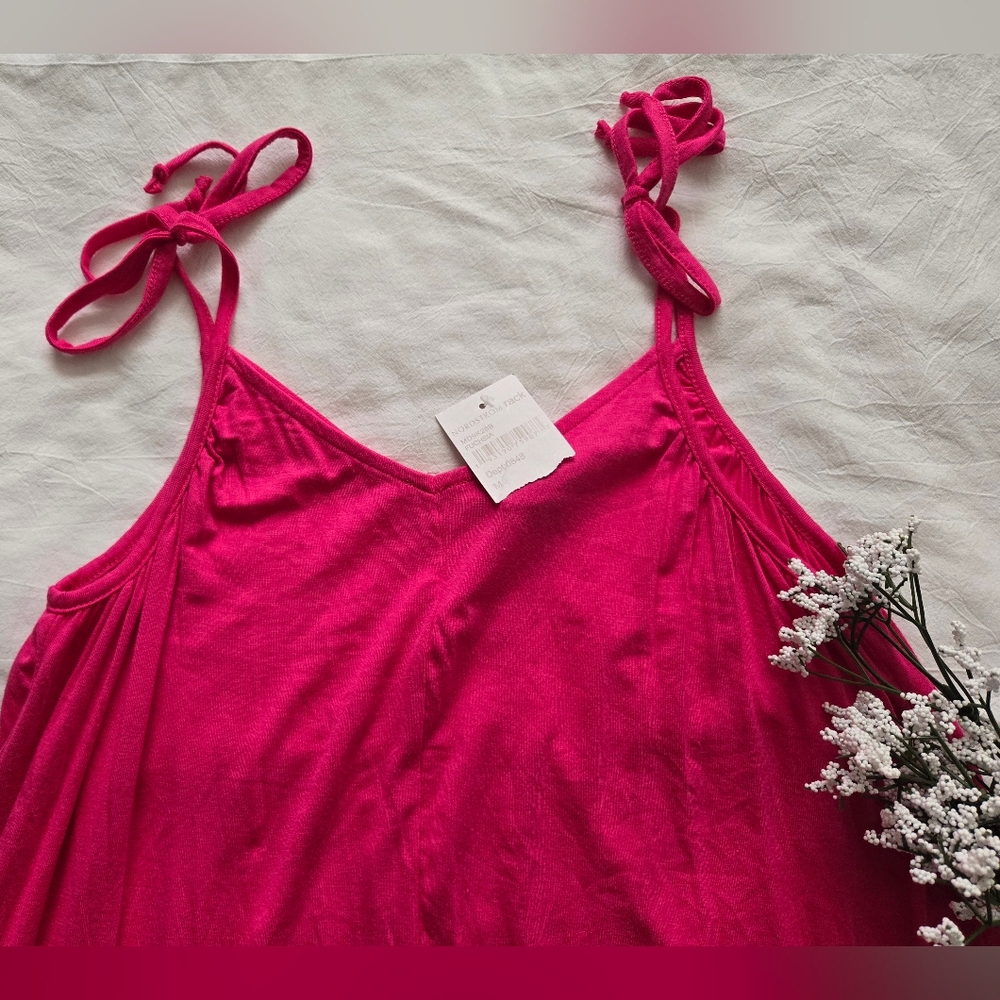 NWT Bobeau Pink Summer Maxi Tank Dress Is Perfect for Beach or Pool Size Medium - Picture 6 of 15